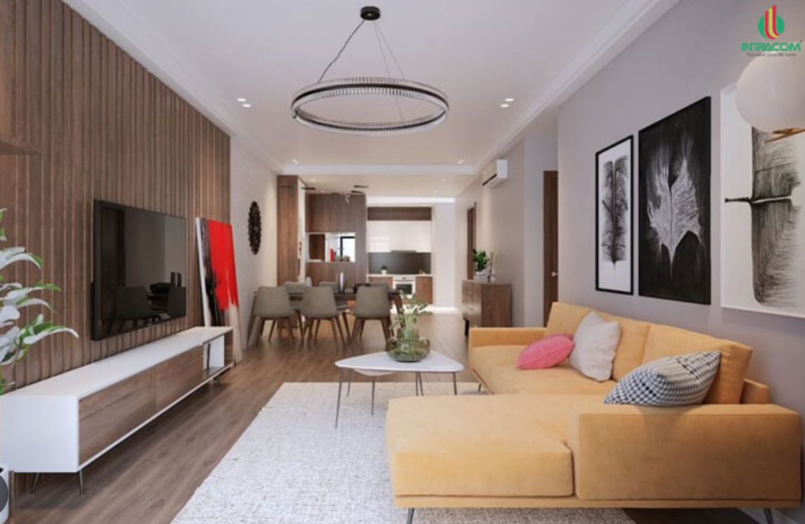 Cho thuê căn hộ 2 phòng ngủ chung cư Intracom Riverside, hướng Đông Nam, giá cả thương lượng